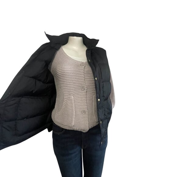 Land's End Black Puffer Vest Jacket - Mens / Boyfriend Vest - 42/44 - Picture 8 of 11